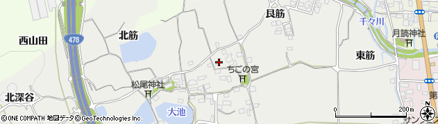 京都府亀岡市千代川町湯井中筋80周辺の地図