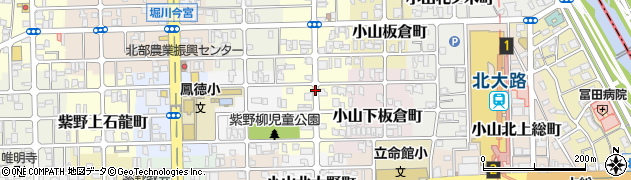 京都府京都市北区小山下初音町周辺の地図