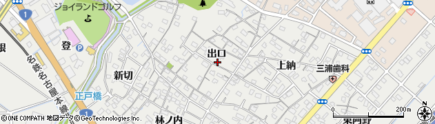 愛知県豊明市阿野町出口周辺の地図