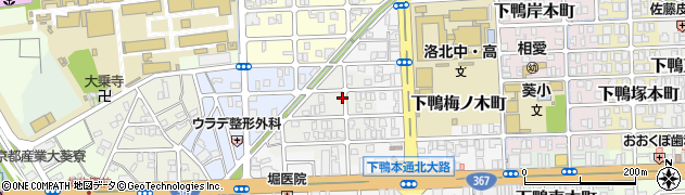 京都府京都市左京区下鴨西梅ノ木町29-1周辺の地図