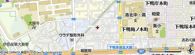 京都府京都市左京区下鴨西梅ノ木町30-1周辺の地図