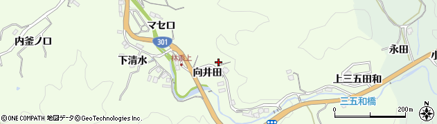 愛知県豊田市林添町向井田周辺の地図