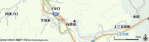 愛知県豊田市林添町（向井田）周辺の地図