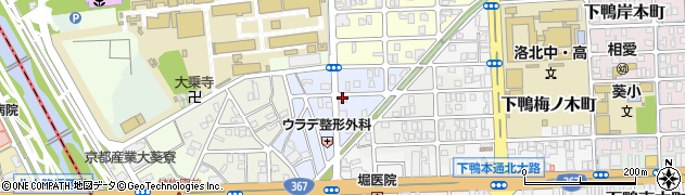 京都府京都市左京区下鴨東半木町周辺の地図