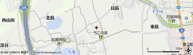 京都府亀岡市千代川町湯井中筋76周辺の地図