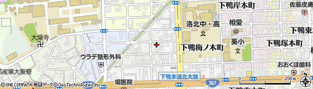 京都府京都市左京区下鴨西梅ノ木町39周辺の地図