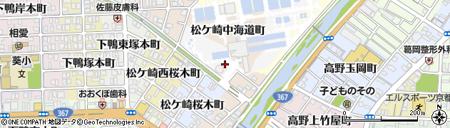 京都府京都市左京区松ケ崎村ケ内町周辺の地図