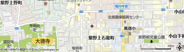 京都府京都市北区紫野上石龍町23周辺の地図
