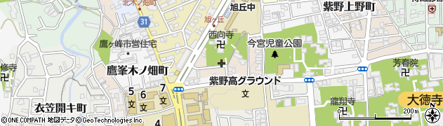 京都府京都市北区紫野東蓮台野町周辺の地図