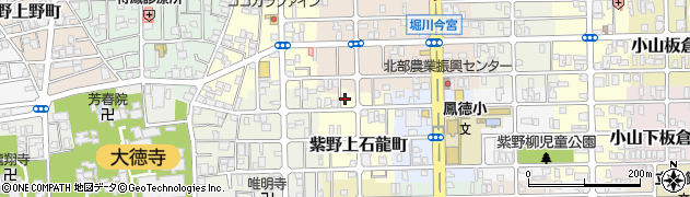 京都府京都市北区紫野上石龍町29周辺の地図