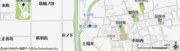 京都府亀岡市河原林町河原尻（上福井）周辺の地図