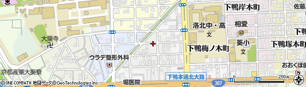 京都府京都市左京区下鴨西梅ノ木町29周辺の地図