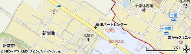 滋賀県草津市新堂町41周辺の地図