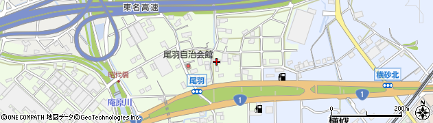 静岡県静岡市清水区尾羽306周辺の地図