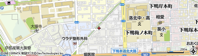 京都府京都市左京区下鴨西梅ノ木町32周辺の地図