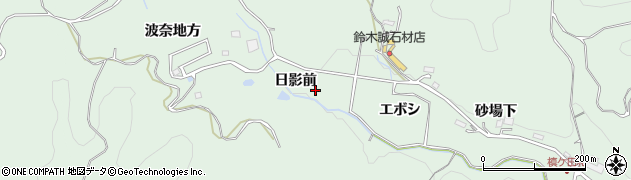 愛知県豊田市花沢町（登屋下）周辺の地図