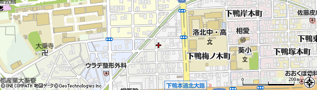 京都府京都市左京区下鴨西梅ノ木町36周辺の地図