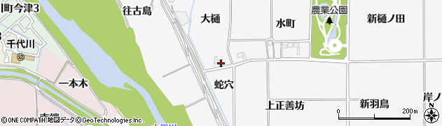 京都府亀岡市河原林町河原尻大樋周辺の地図