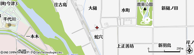 京都府亀岡市河原林町河原尻（大樋）周辺の地図