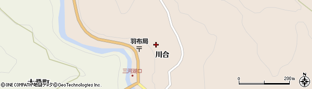 愛知県豊田市羽布町川合周辺の地図