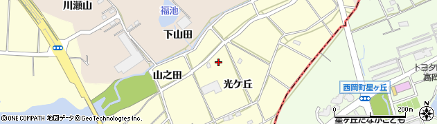 愛知県刈谷市東境町光ケ丘周辺の地図