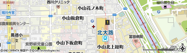 京都府京都市北区小山花ノ木町65周辺の地図
