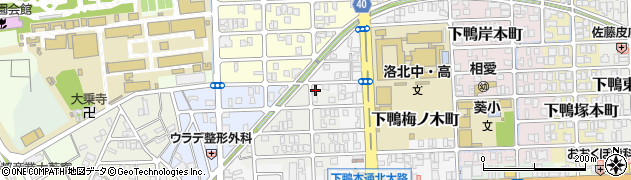 京都府京都市左京区下鴨西梅ノ木町35周辺の地図