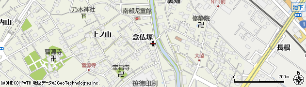 愛知県豊明市栄町念仏塚13周辺の地図