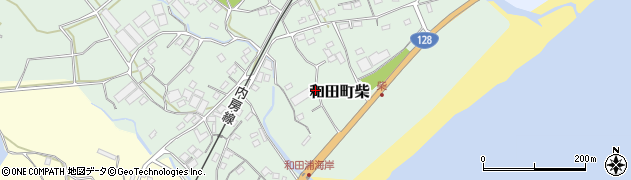 千葉県南房総市和田町柴周辺の地図
