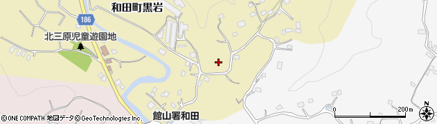 千葉県南房総市和田町黒岩周辺の地図