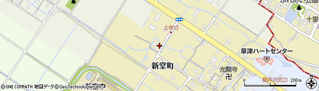 滋賀県草津市新堂町77周辺の地図