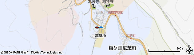 京都市右京区高雄出張所周辺の地図