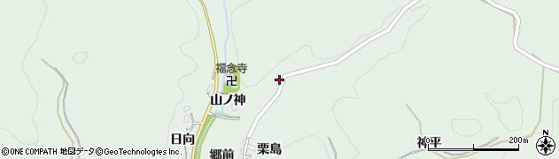 愛知県豊田市花沢町山ノ神周辺の地図