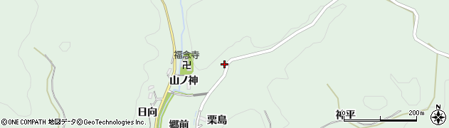 愛知県豊田市花沢町（山ノ神）周辺の地図
