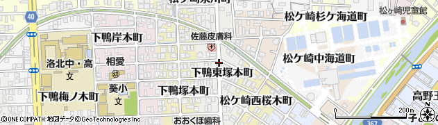 京都府京都市左京区下鴨東塚本町周辺の地図