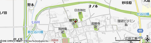 京都府亀岡市河原林町河原尻（才ノ本）周辺の地図