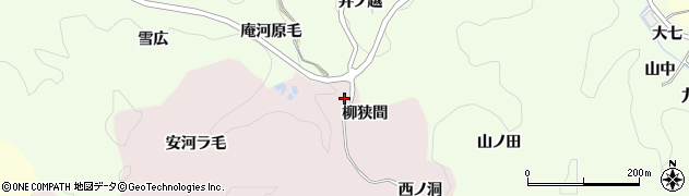 愛知県豊田市桂野町柳狭間周辺の地図