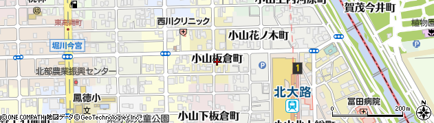 京都府京都市北区小山板倉町56周辺の地図