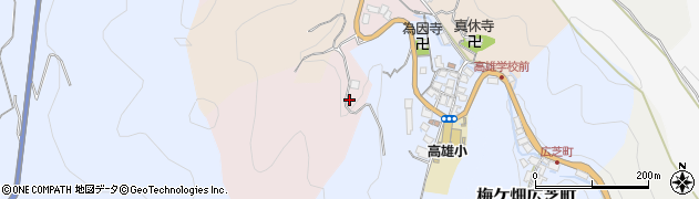 京都府京都市右京区梅ケ畑久保谷町周辺の地図