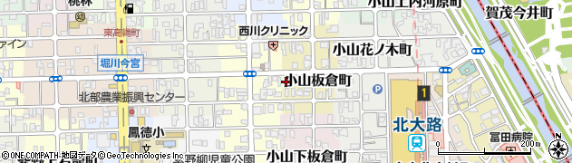 京都府京都市北区小山板倉町15周辺の地図