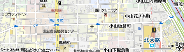 京都府京都市北区小山初音町11周辺の地図
