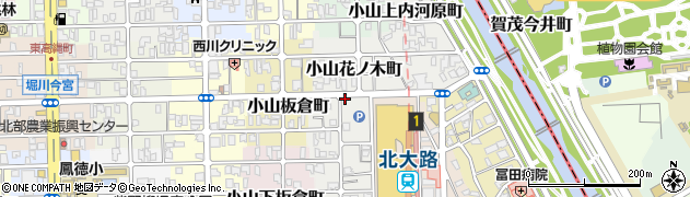 京都府京都市北区小山花ノ木町58周辺の地図
