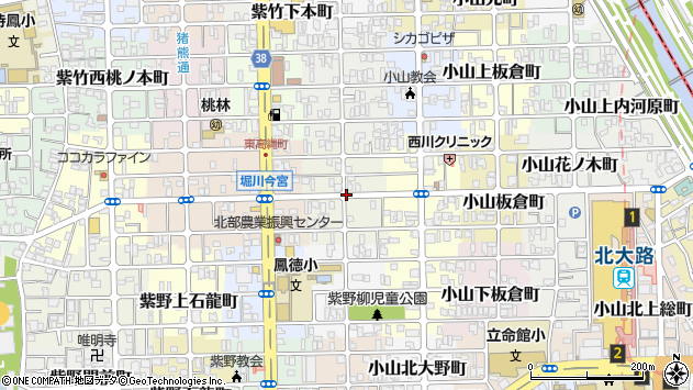 〒603-8178 京都府京都市北区紫竹下梅ノ木町の地図