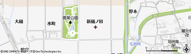 京都府亀岡市河原林町河原尻（樋ノ田）周辺の地図