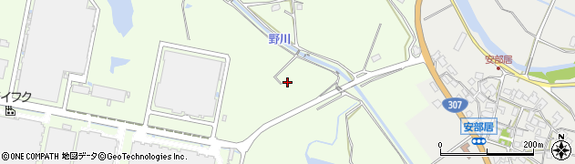 滋賀県日野町（蒲生郡）中在寺周辺の地図