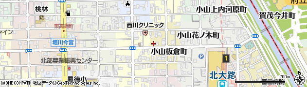 京都府京都市北区小山板倉町17周辺の地図