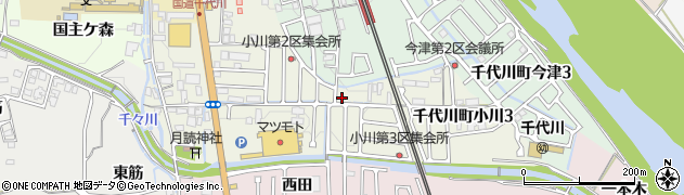 京都府亀岡市千代川町小川周辺の地図