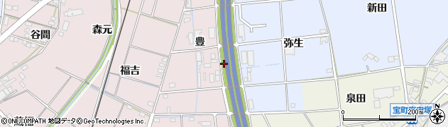 愛知県豊田市竹町五斗蒔周辺の地図