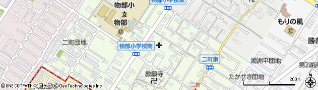 滋賀県守山市二町町周辺の地図