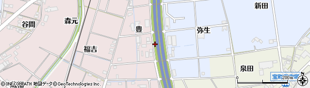 愛知県豊田市竹町（五斗蒔）周辺の地図